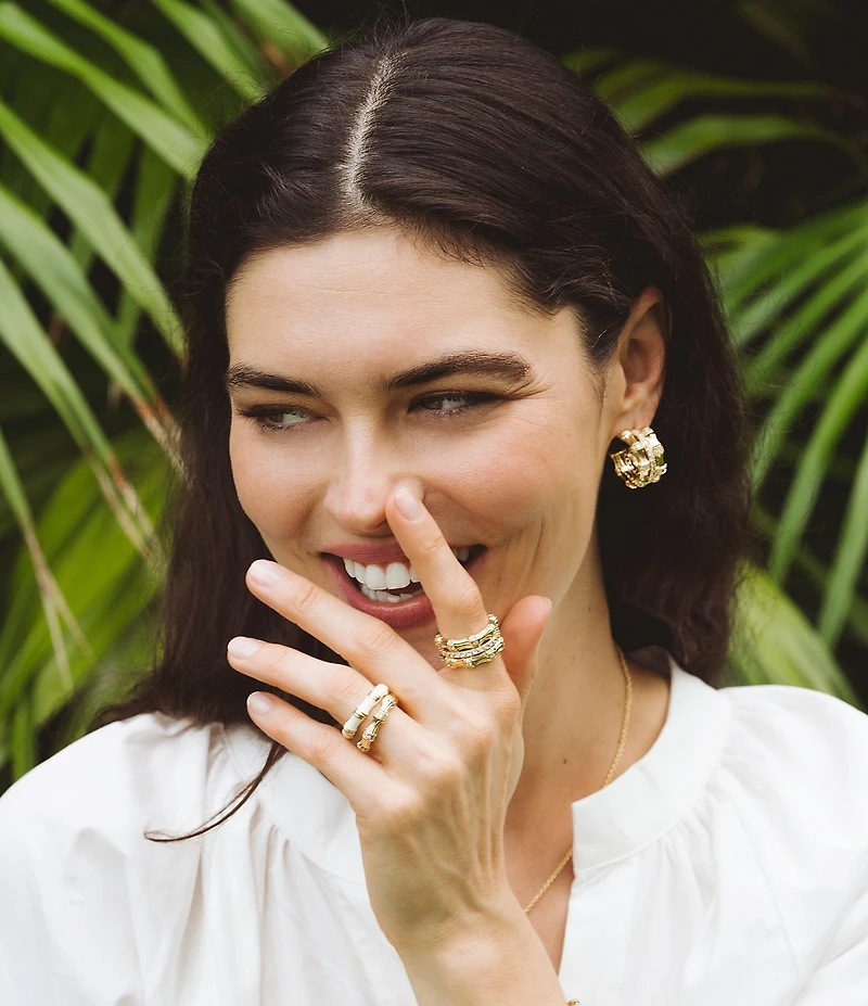 Anabel Aram Bamboo Stacked Ring