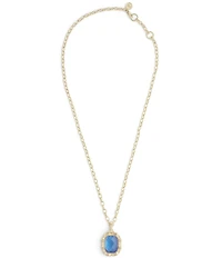 Anabel Aram Bamboo Stone Short Pendant Necklace