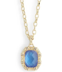 Anabel Aram Bamboo Stone Short Pendant Necklace