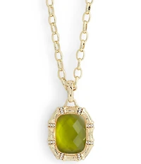 Anabel Aram Bamboo Stone Short Pendant Necklace