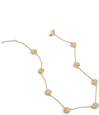 Anabel Aram Butterfly Coin Station Collar Necklace