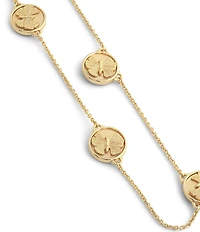 Anabel Aram Butterfly Coin Station Collar Necklace