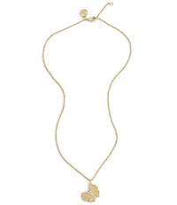 Anabel Aram Butterfly Gold Short Pendant Necklace