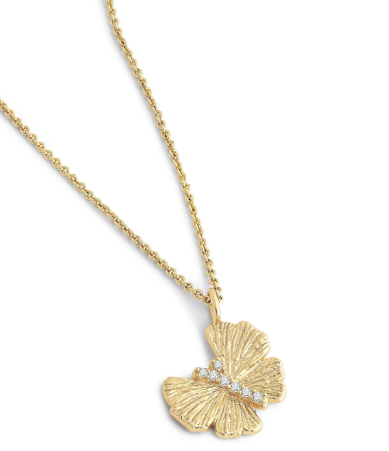 Anabel Aram Butterfly Gold Short Pendant Necklace
