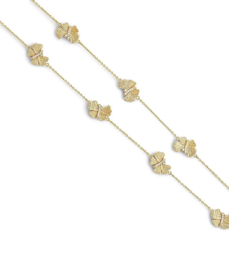 Anabel Aram Butterfly Long Station Necklace