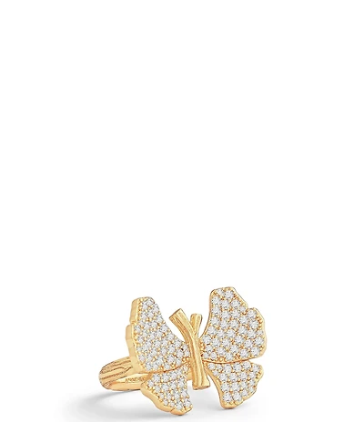 Anabel Aram Butterfly Pave Statement Ring