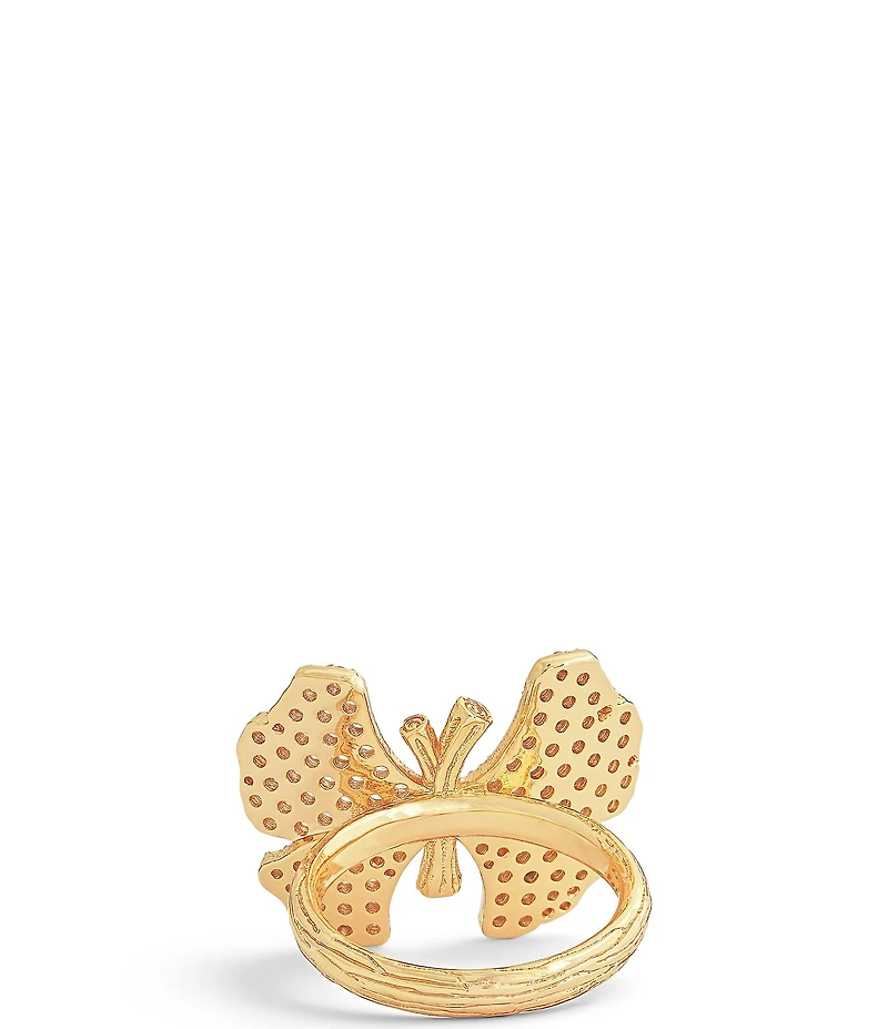 Anabel Aram Butterfly Pave Statement Ring