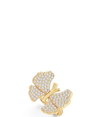 Anabel Aram Butterfly Pave Statement Ring