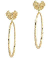 Anabel Aram Butterfly Single Hoop Earrings