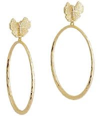 Anabel Aram Butterfly Single Hoop Earrings