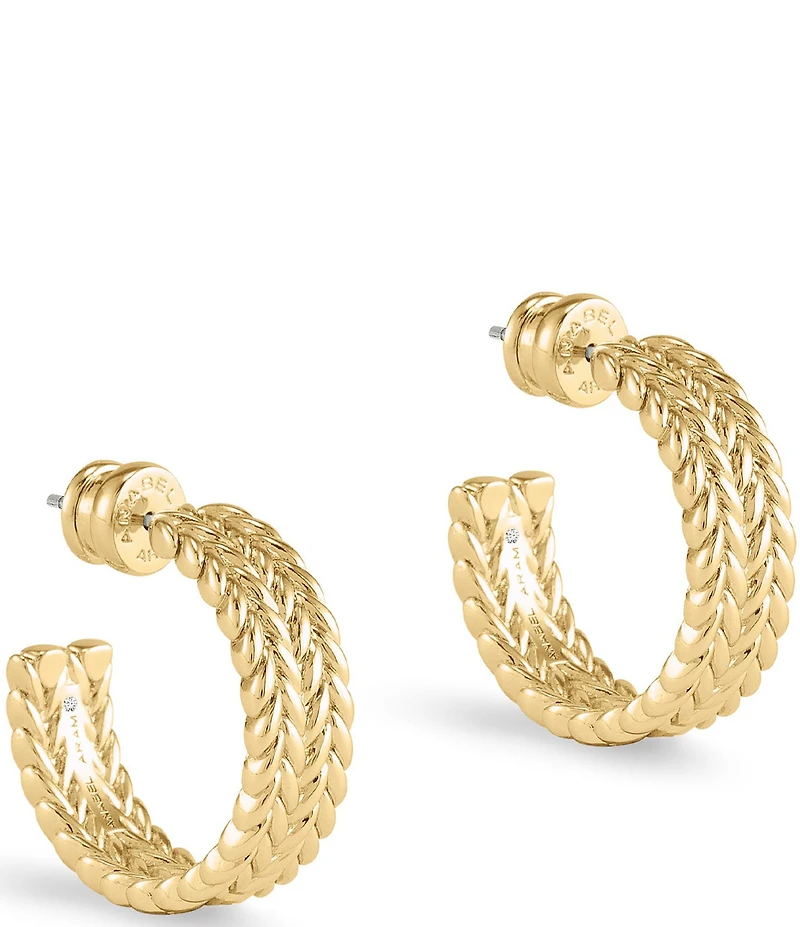 Anabel Aram Cheval Braid Hoop Earrings