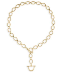 Anabel Aram Cheval Braided Chain Lariat Necklace
