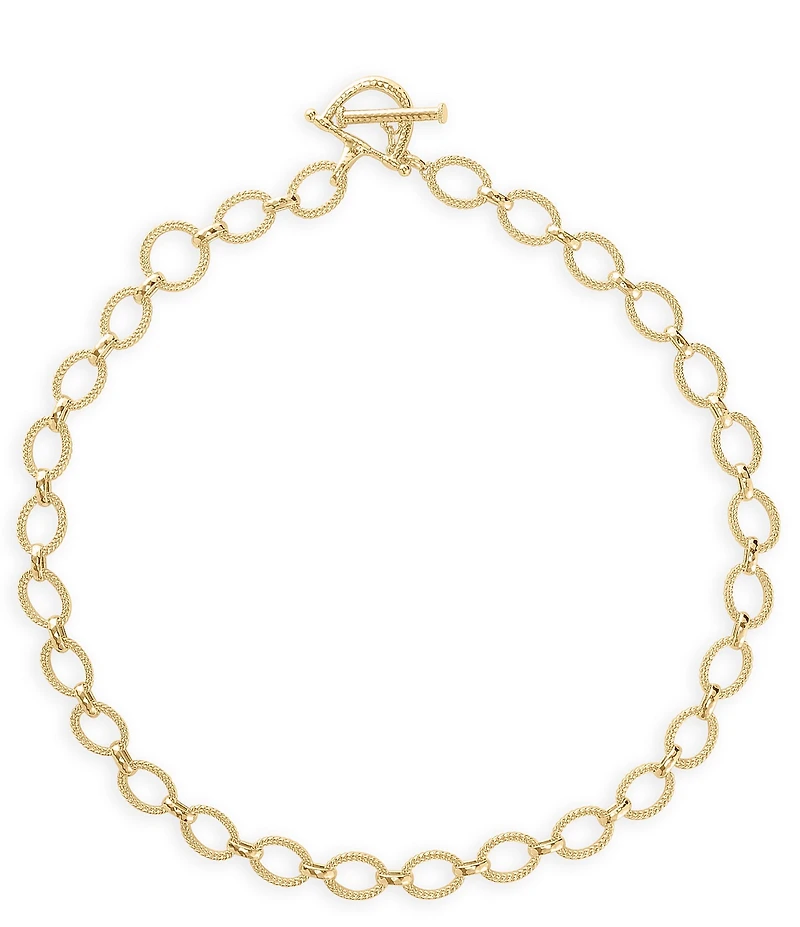 Anabel Aram Cheval Braided Chain Lariat Necklace