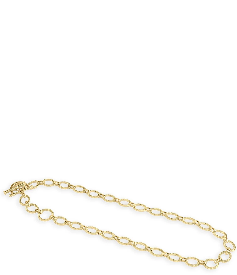 Anabel Aram Cheval Braided Chain Lariat Necklace