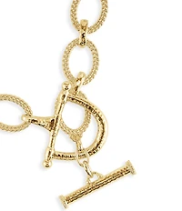 Anabel Aram Cheval Braided Chain Lariat Necklace