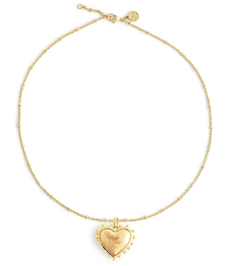 Anabel Aram Large Heart Locket Short Pendant Necklace