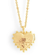 Anabel Aram Large Heart Locket Short Pendant Necklace