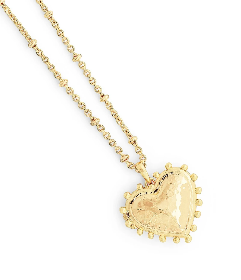 Anabel Aram Large Heart Locket Short Pendant Necklace