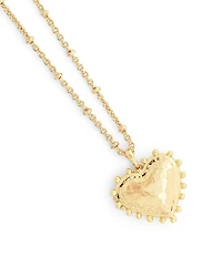 Anabel Aram Large Heart Locket Short Pendant Necklace