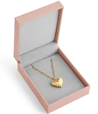 Anabel Aram Large Heart Locket Short Pendant Necklace