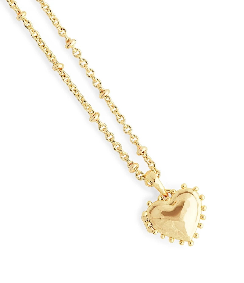 Anabel Aram Small Heart Locket Short Pendant Necklace