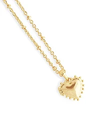 Anabel Aram Small Heart Locket Short Pendant Necklace