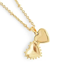 Anabel Aram Small Heart Locket Short Pendant Necklace