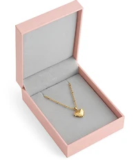 Anabel Aram Small Heart Locket Short Pendant Necklace