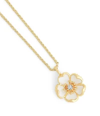 Anabel Aram Wildflowers Enameled Short Pendant Necklace