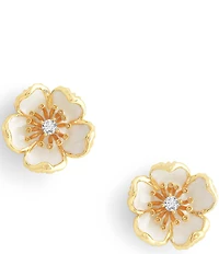 Anabel Aram Wildflowers Enameled Stud Earrings