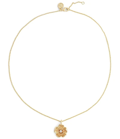 Anabel Aram Wildflowers Gold Short Pendant Necklace