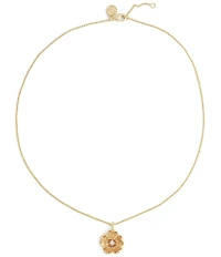 Anabel Aram Wildflowers Gold Short Pendant Necklace