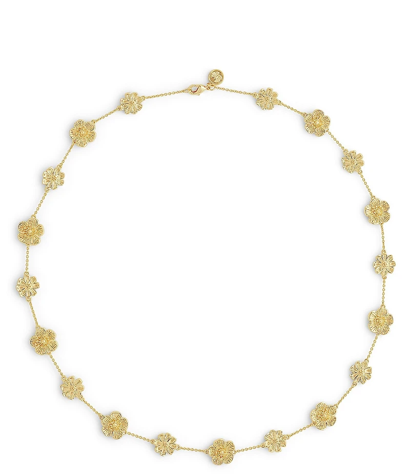 Anabel Aram Wildflowers Station Collar Necklace