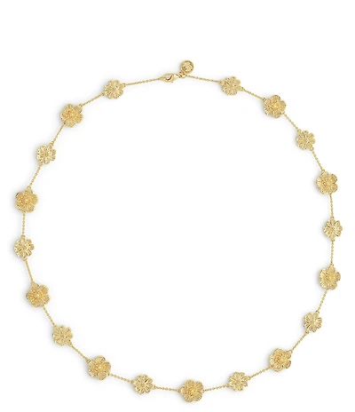 Anabel Aram Wildflowers Station Collar Necklace