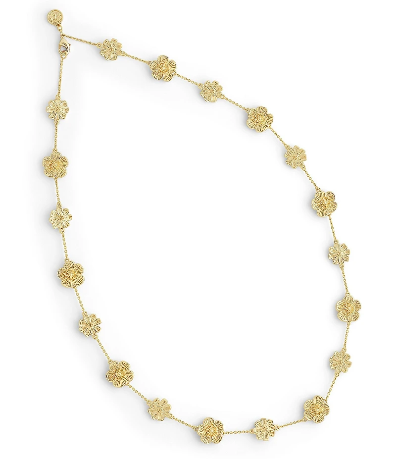 Anabel Aram Wildflowers Station Collar Necklace