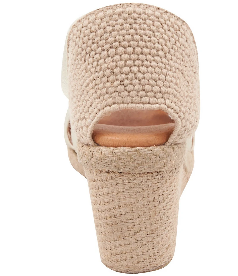 Andre Assous Adin Stretch Elastic Espadrille Wedge Peep Toe Pumps