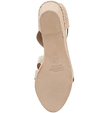 Andre Assous Adin Stretch Elastic Espadrille Wedge Peep Toe Pumps