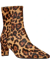 Andre Assous Amerie Leopard Print Hair Calf Booties
