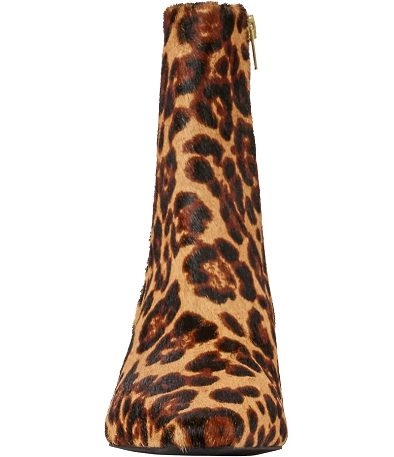Andre Assous Amerie Leopard Print Hair Calf Booties