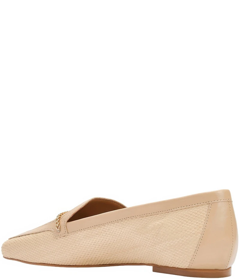 Andre Assous Ariane Fabric Chain Detail Loafers