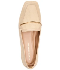 Andre Assous Ariane Fabric Chain Detail Loafers