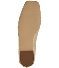 Andre Assous Ariane Raffia Chain Hardware Detail Loafers