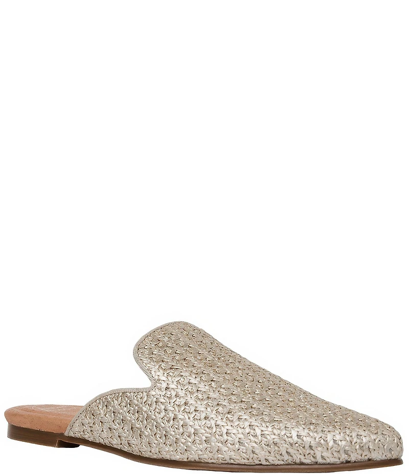 Andre Assous Daria Metallic Raffia Mules