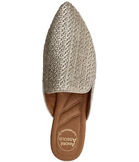 Andre Assous Daria Metallic Raffia Mules