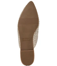 Andre Assous Daria Metallic Raffia Mules