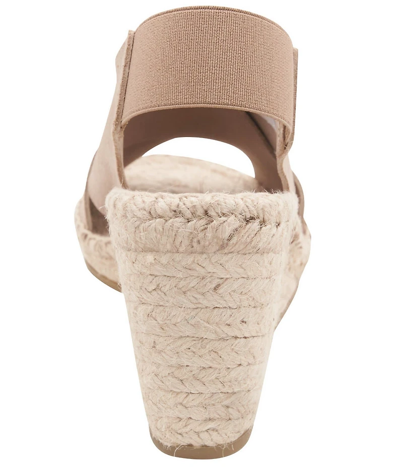 Andre Assous Figaro Suede Cross Band Sling Wedge Espadrilles