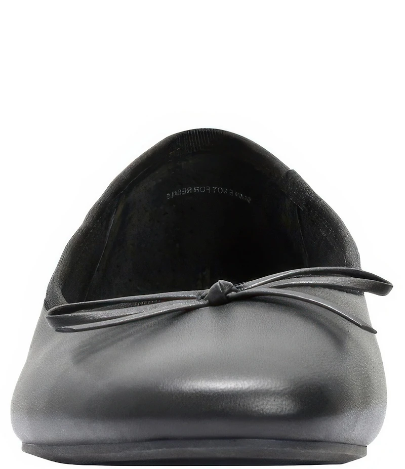 Andre Assous Haley Leather Ballerina Bow Flats