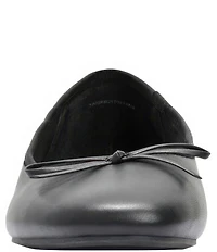 Andre Assous Haley Leather Ballerina Bow Flats