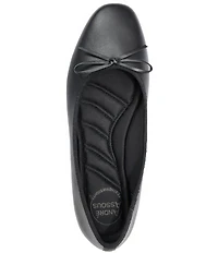 Andre Assous Haley Leather Ballerina Bow Flats