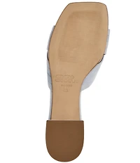 Andre Assous Jordan Suede Square Toe Slide Sandals